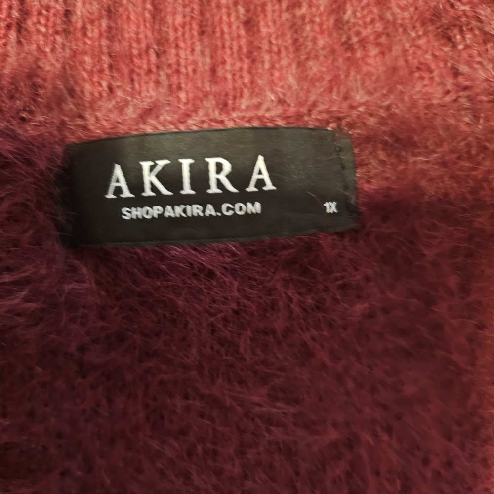 AKIRA Women's Red Sweater